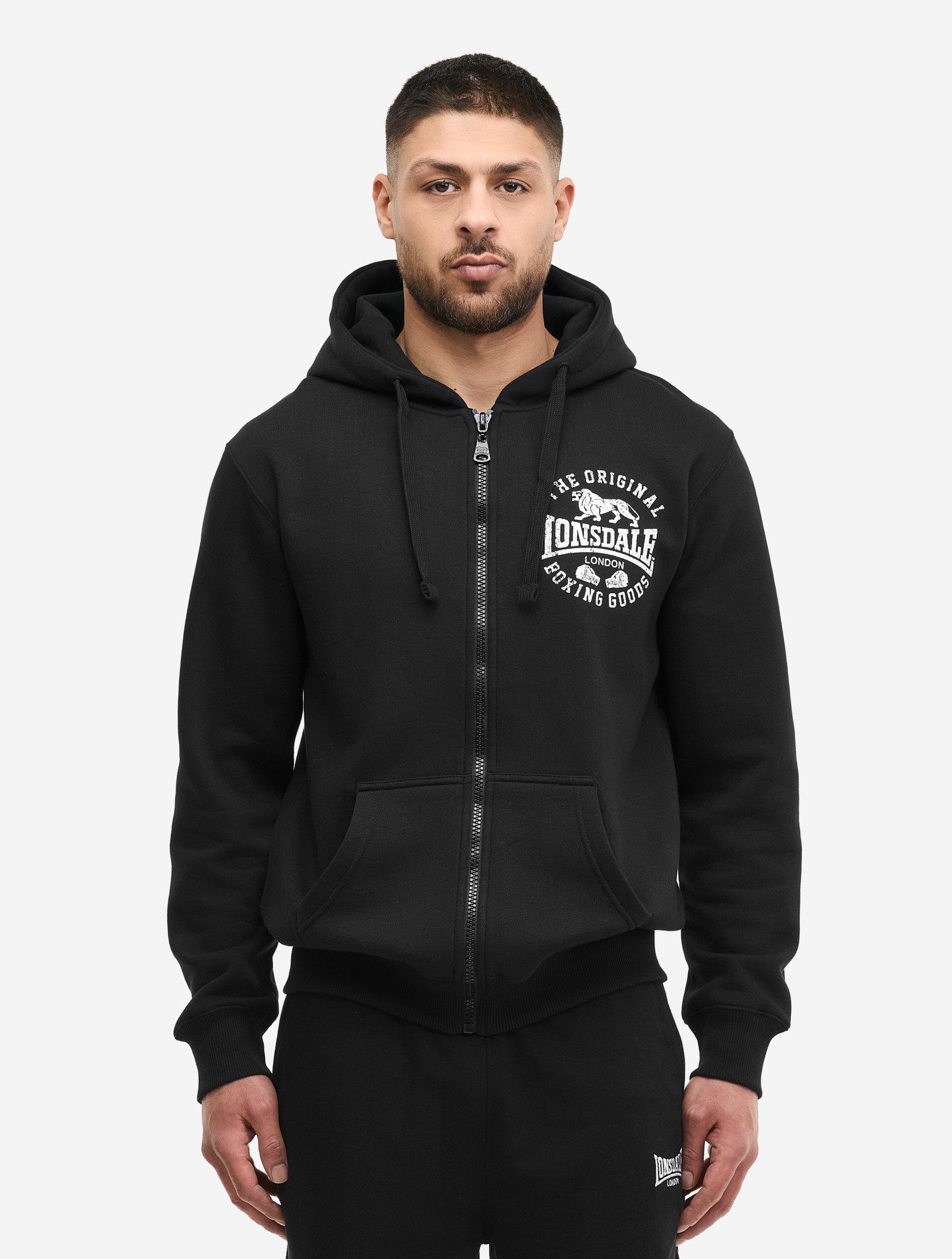 Lonsdale Kapuzensweatjacke SEGHILL für vielseitige Aktivitäten, sportlicher Stil