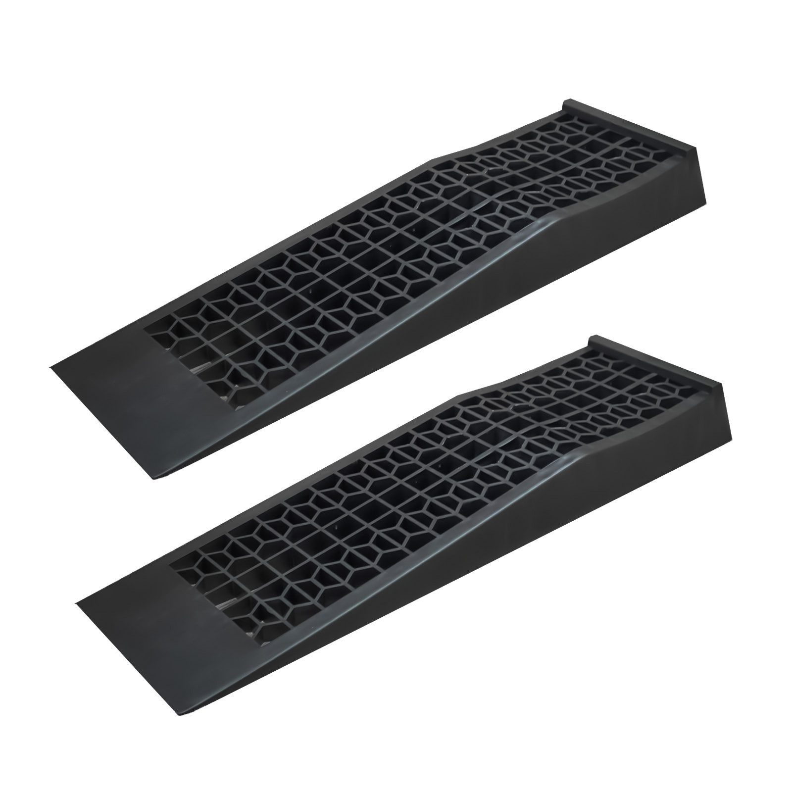 TRUTZHOLM Auffahrrampe Kunststoff 2x Ausgleichskeil extra flach PKW, Wohnwagen und Wohnmobil