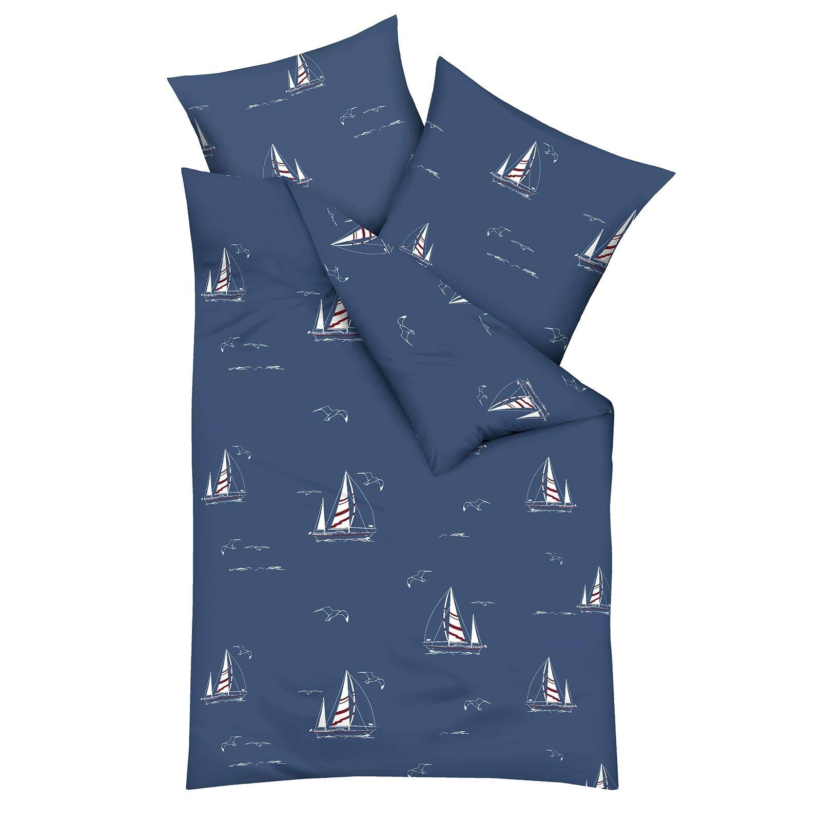 Kaeppel Bettwäsche Yacht, Renforce, 2 teilig, Bettwäsche mit maritimem Design