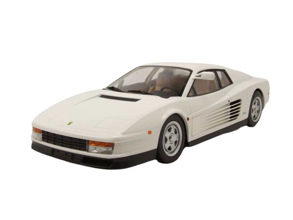 KK Scale Modellauto Ferrari Testarossa Monospecchio 1984 weiß, Maßstab 1:18
