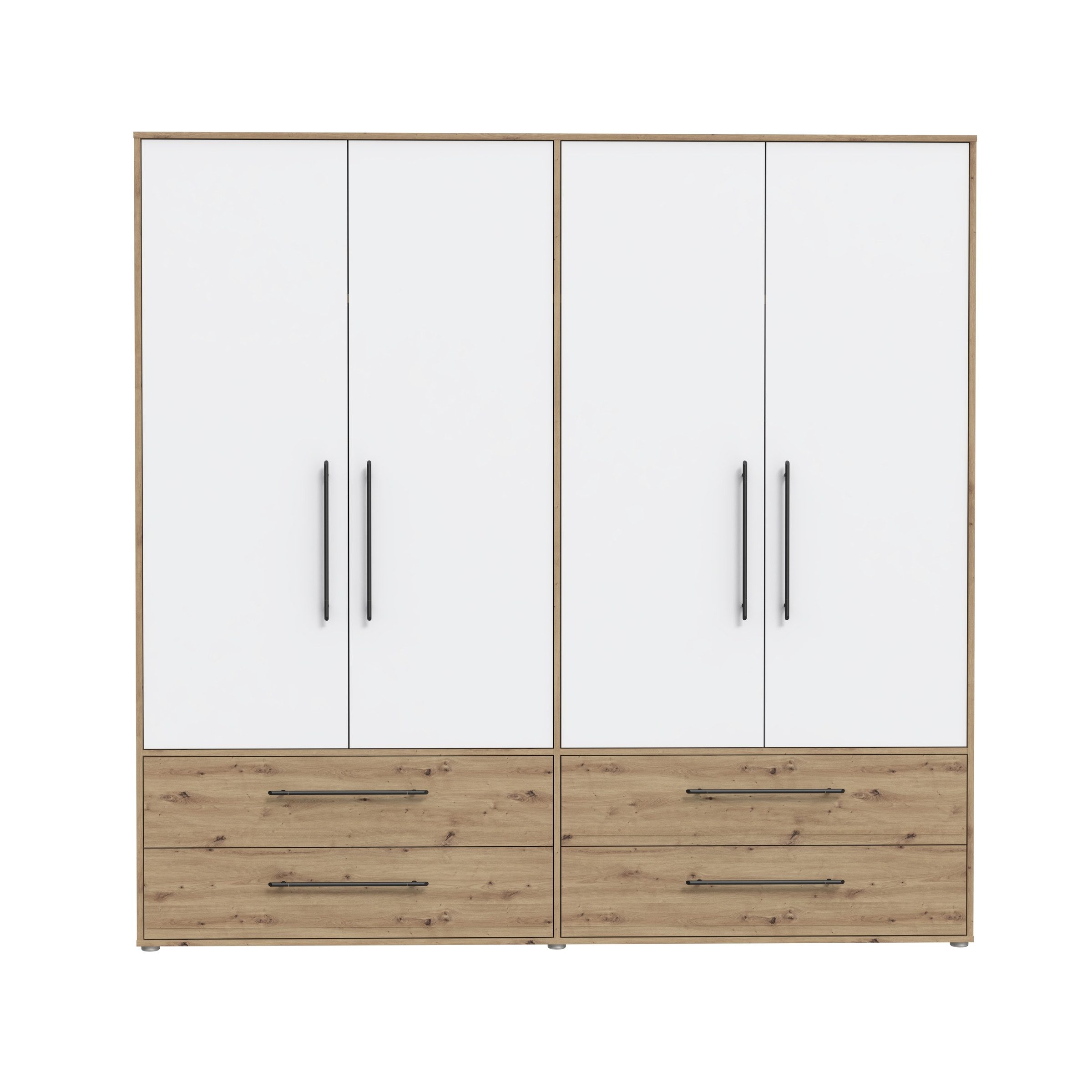 freiraum Drehtürenschrank MOKKARIS in Artisan Eiche - 205,9x200,1x58,8cm (BxHxT)