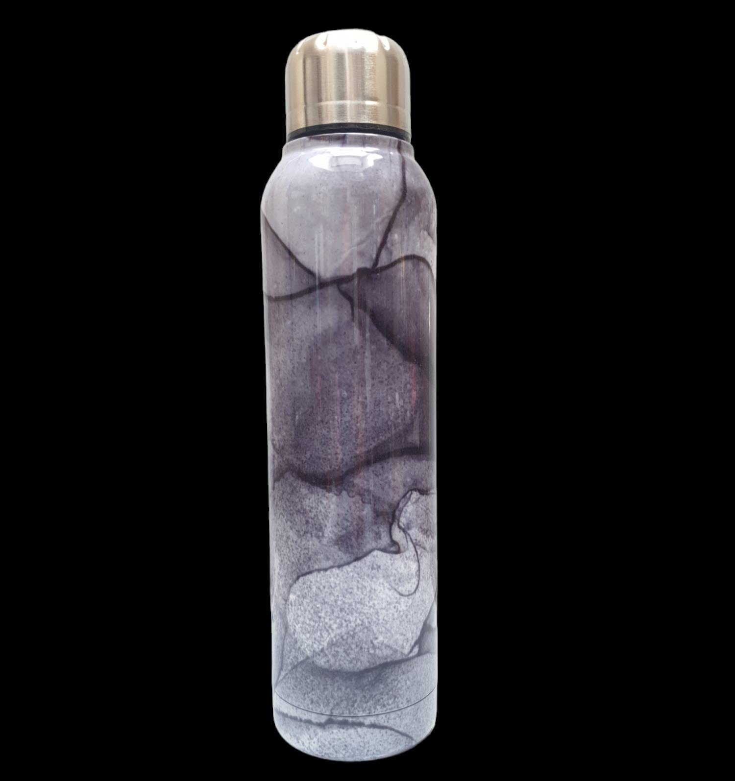Isolierflasche 500 Edelstahl Sportflasche Getränke Isolierflasche kalte marmor ml Spectrum