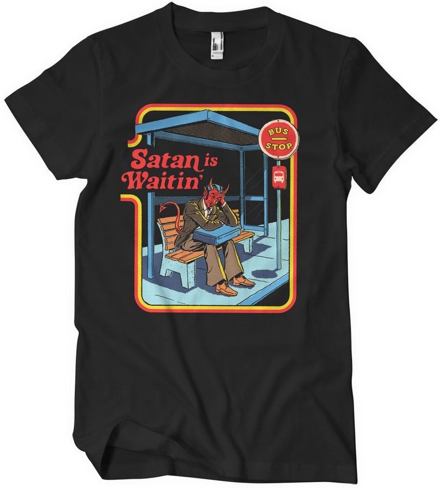 Steven Rhodes T-Shirt Satan Is Waiting Big Tall T-Shirt