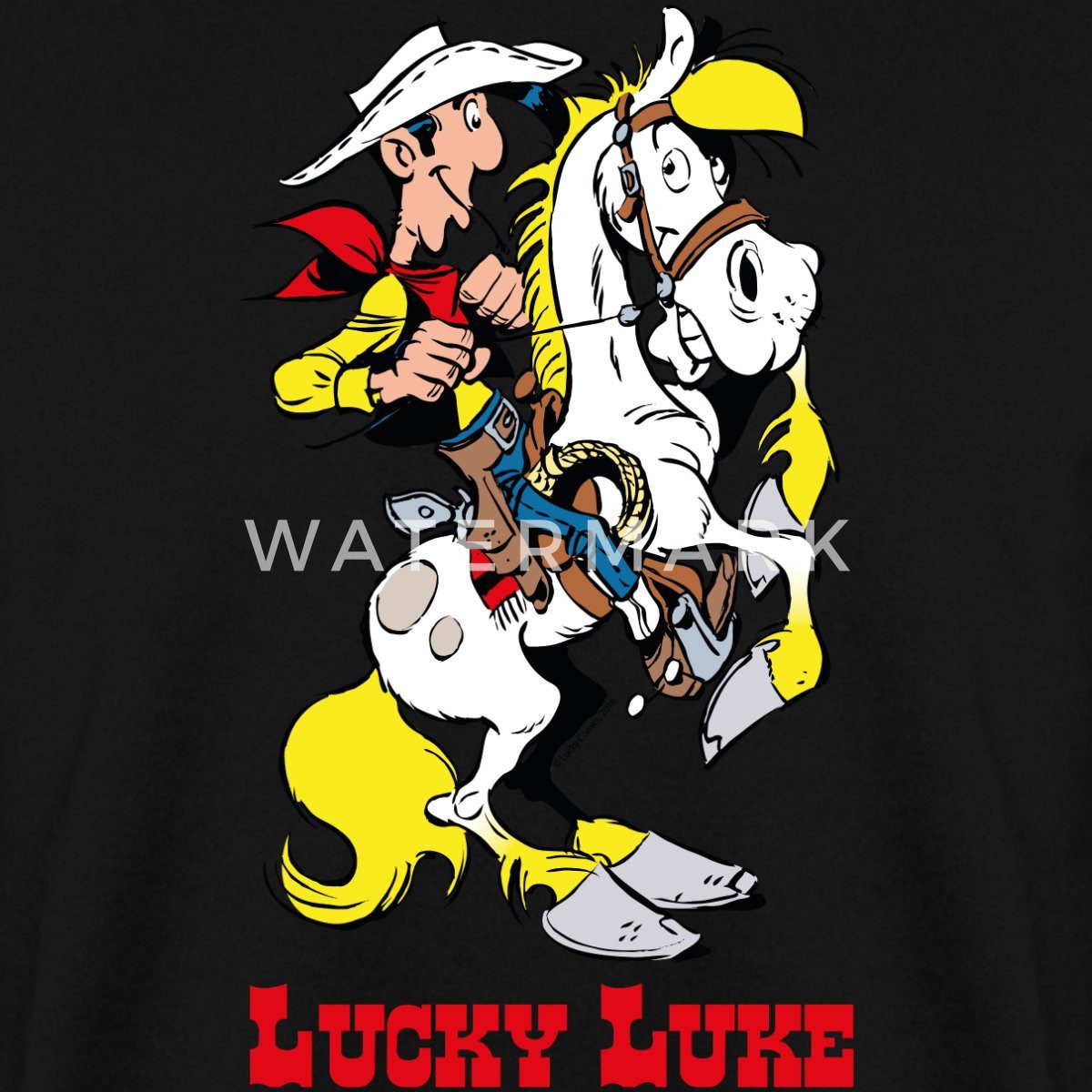 Spreadshirt Sweatshirt Lucky Luke mit Pferd Jolly Jumper Unisex Pullover (1-tlg)