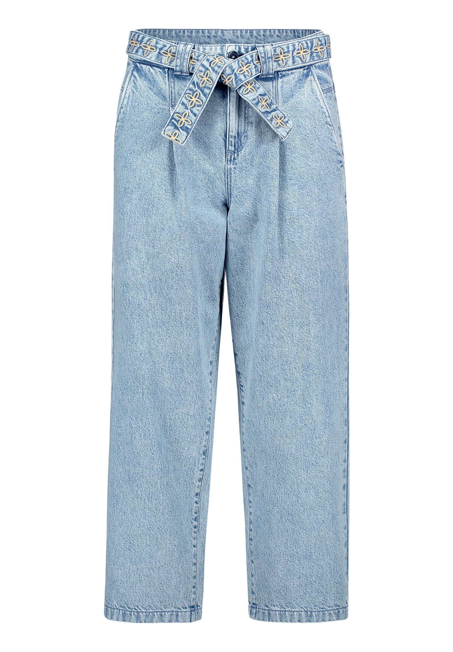Cartoon Ankle-Jeans Damen mit Stickerei