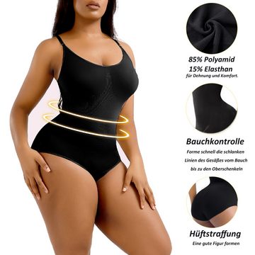 TAN.TOMI Body Damen Body Shaper Bauchweg Figurformende Unterwäsche Miederbody sammeln, spurlos, Gesäß