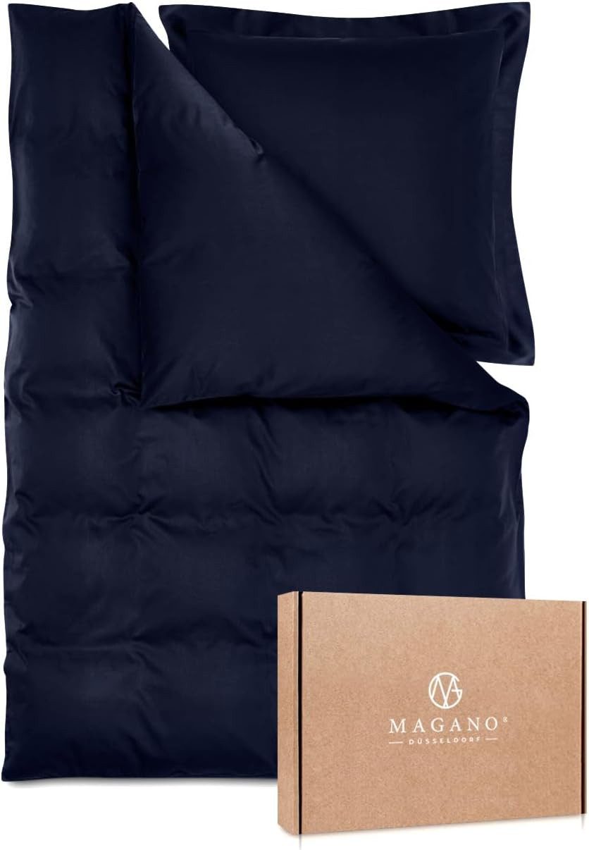 MAGANO Bettwäsche, Luxus Bambus & Baumwolle Satin, 400 TC Luxusqualität, Hypoallergen, Thermoregulierend