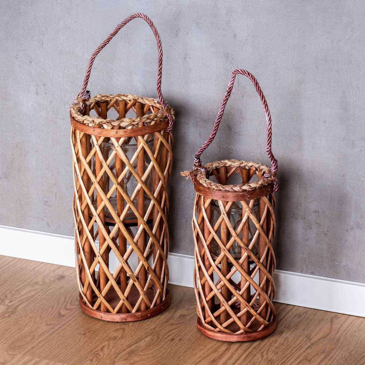Levandeo® Kerzenlaterne, 2er Set Laterne Windlicht günstig online kaufen