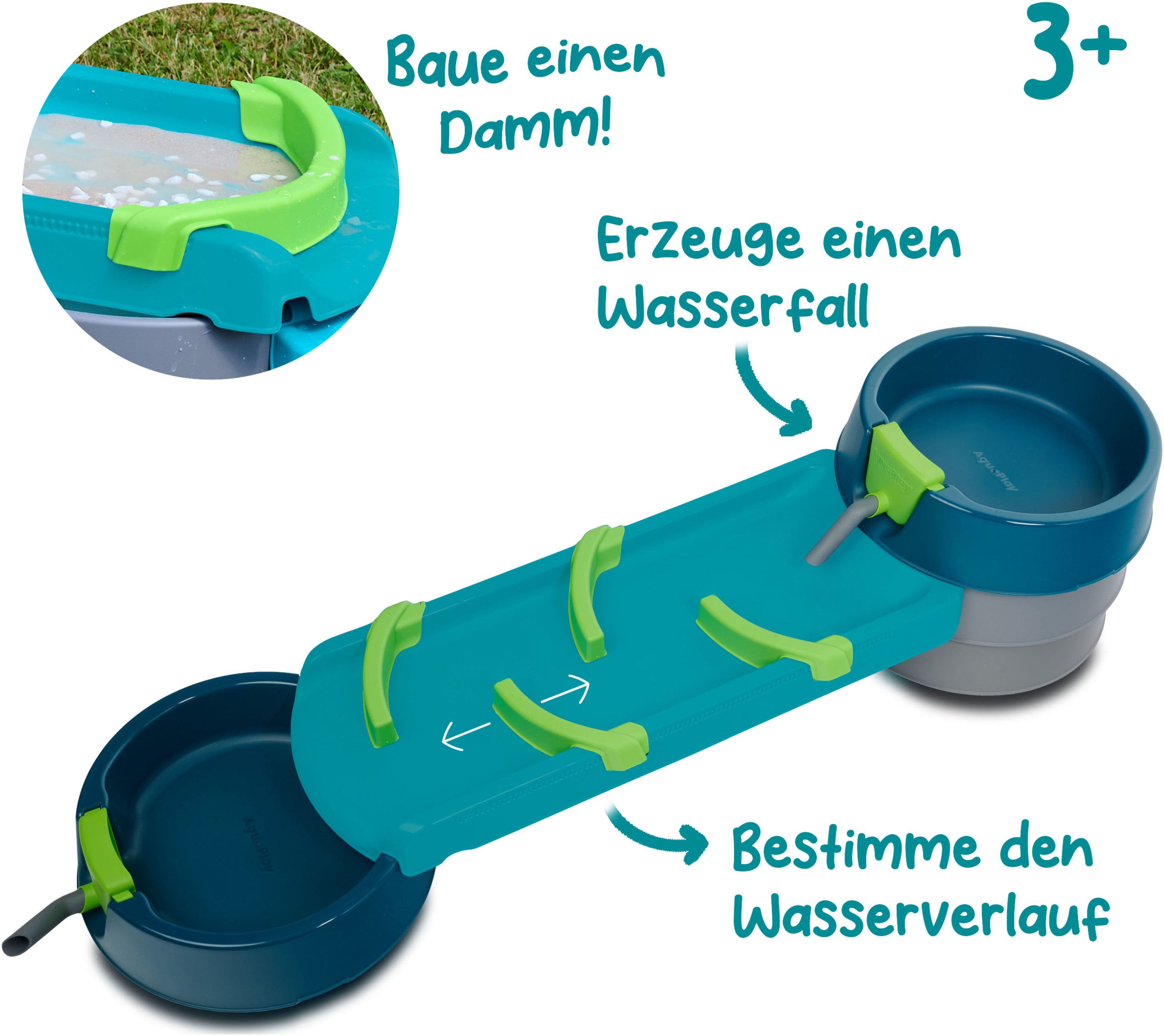Aquaplay Wasserbahn Matschbahn Mudway RUN, Made in Germany