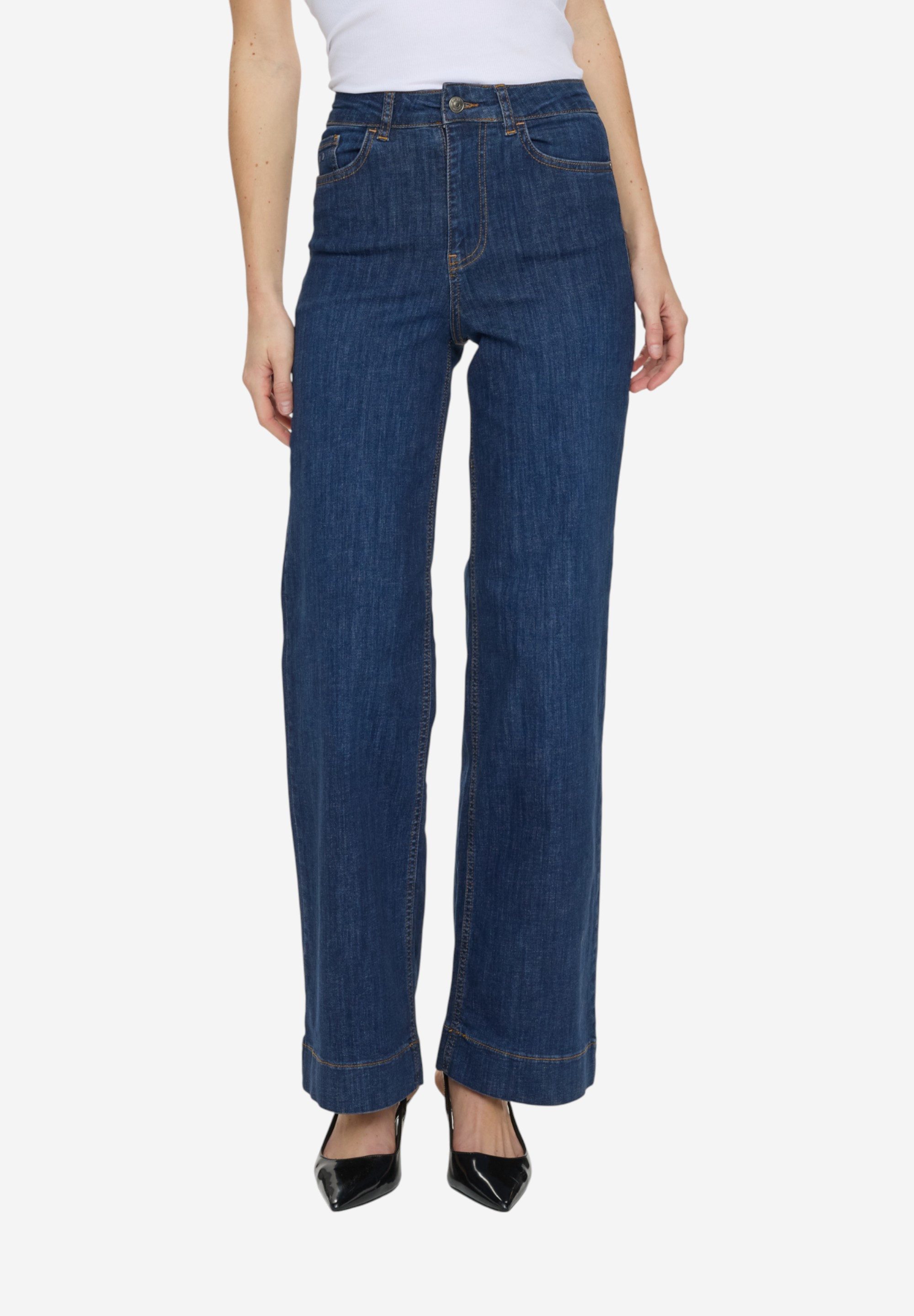 nümph Loose-fit-Jeans NUPARIS HR WIDE JEANS