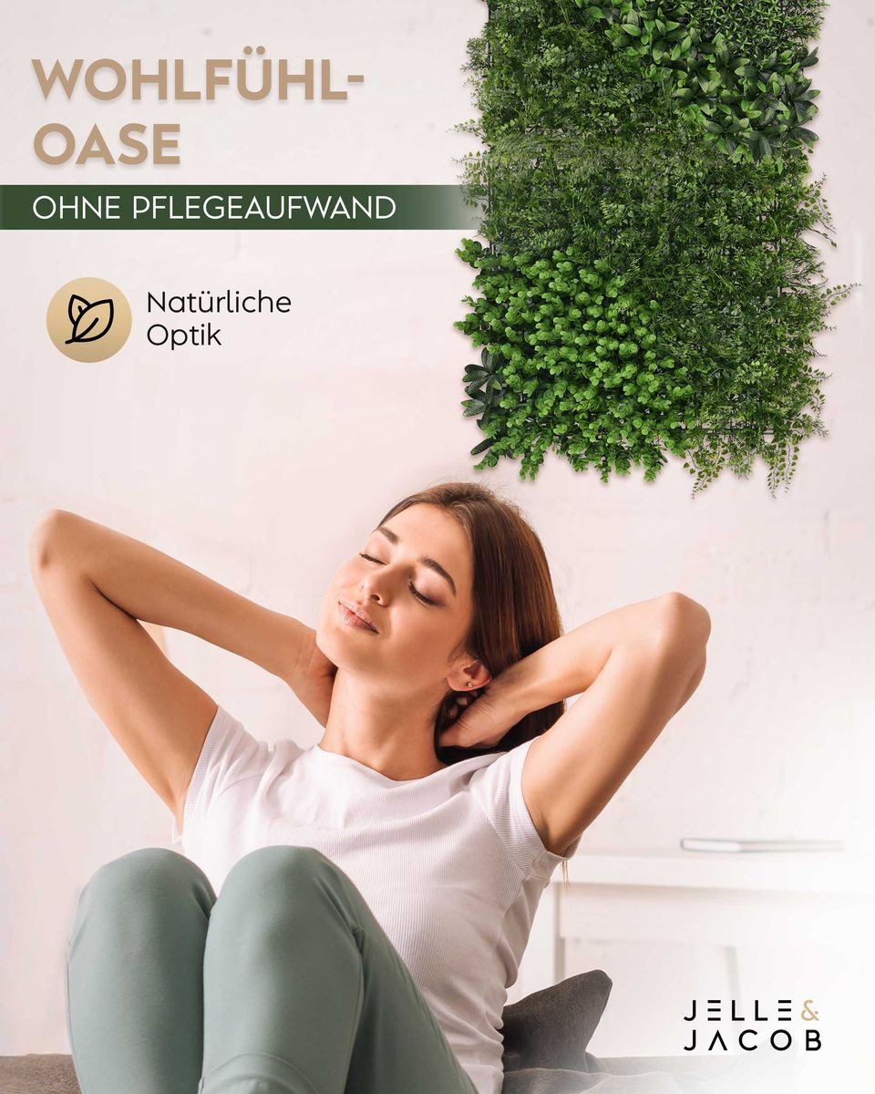 Kunstpflanze Künstliche Pflanzenwand Indoor & Outdoor, günstig online kaufen