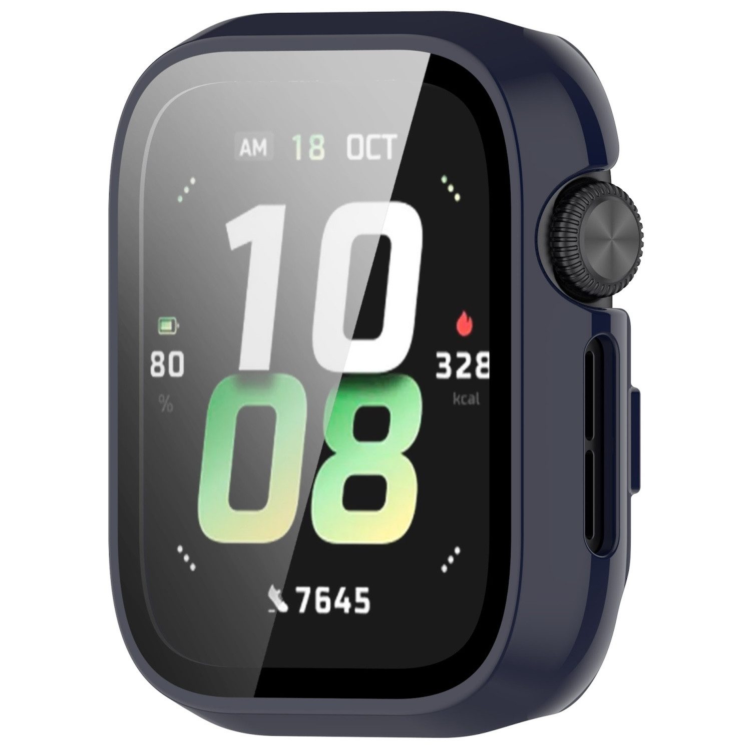 Wigento Smartwatch-Hülle Für Honor Watch 5 Kunststoff PC Smart Watch Hülle + H9 Hart Glas Blau, Schutzhülle aus PC + Hart Glas für Rundumschutz