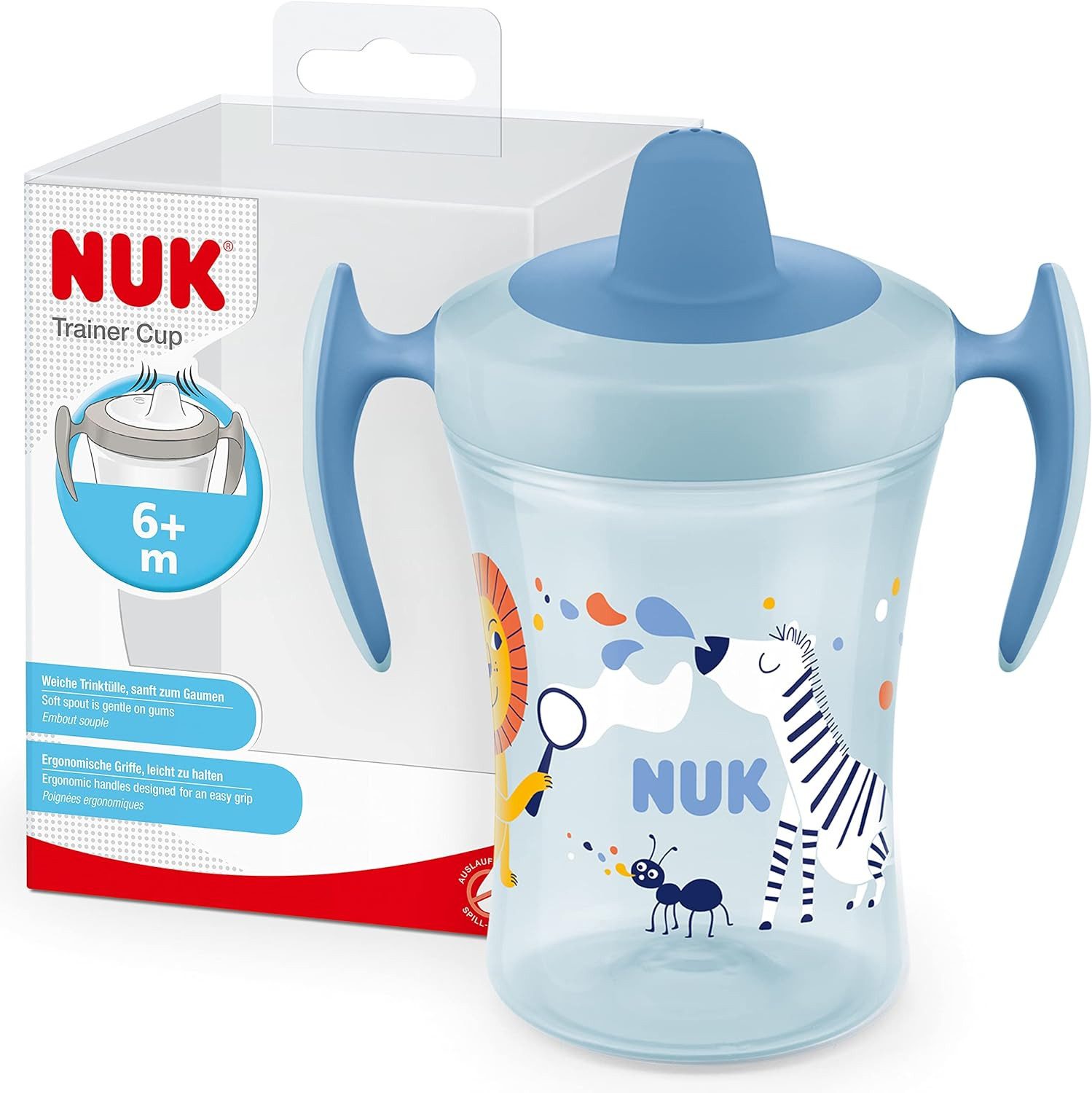 Trinkflasche NUK Trainer Cup, 230ml, blau