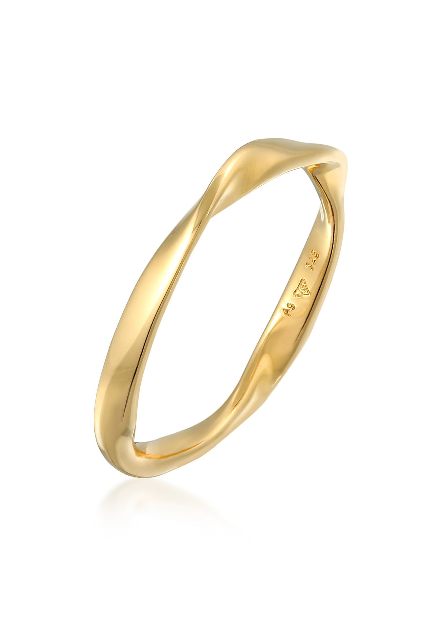 Elli Fingerring Bandring Gedreht Stapelring Basic günstig online kaufen