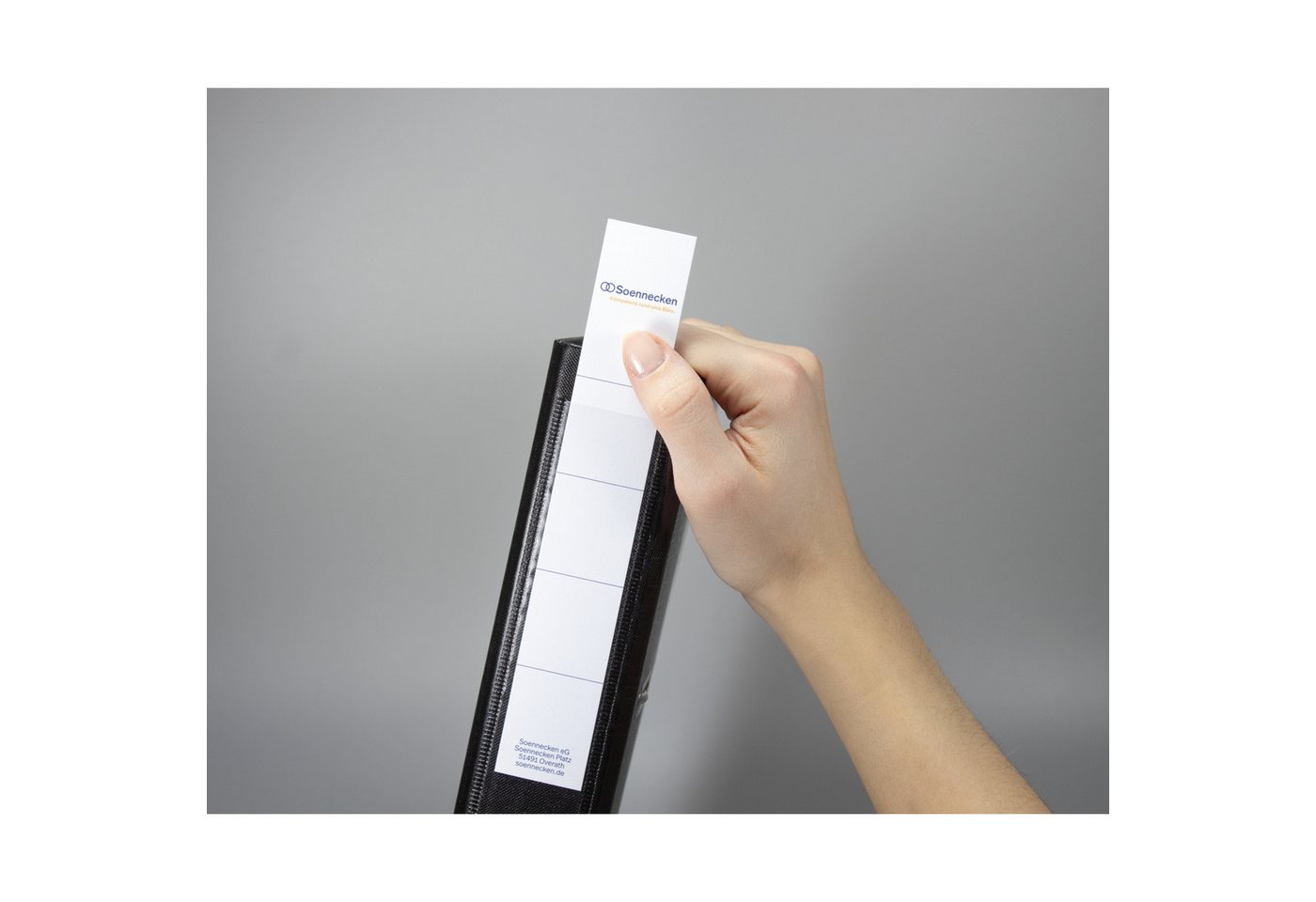 Thumbnail - Soennecken Aktenordner Ordner 3346 DIN A4 50mm PP schwarz