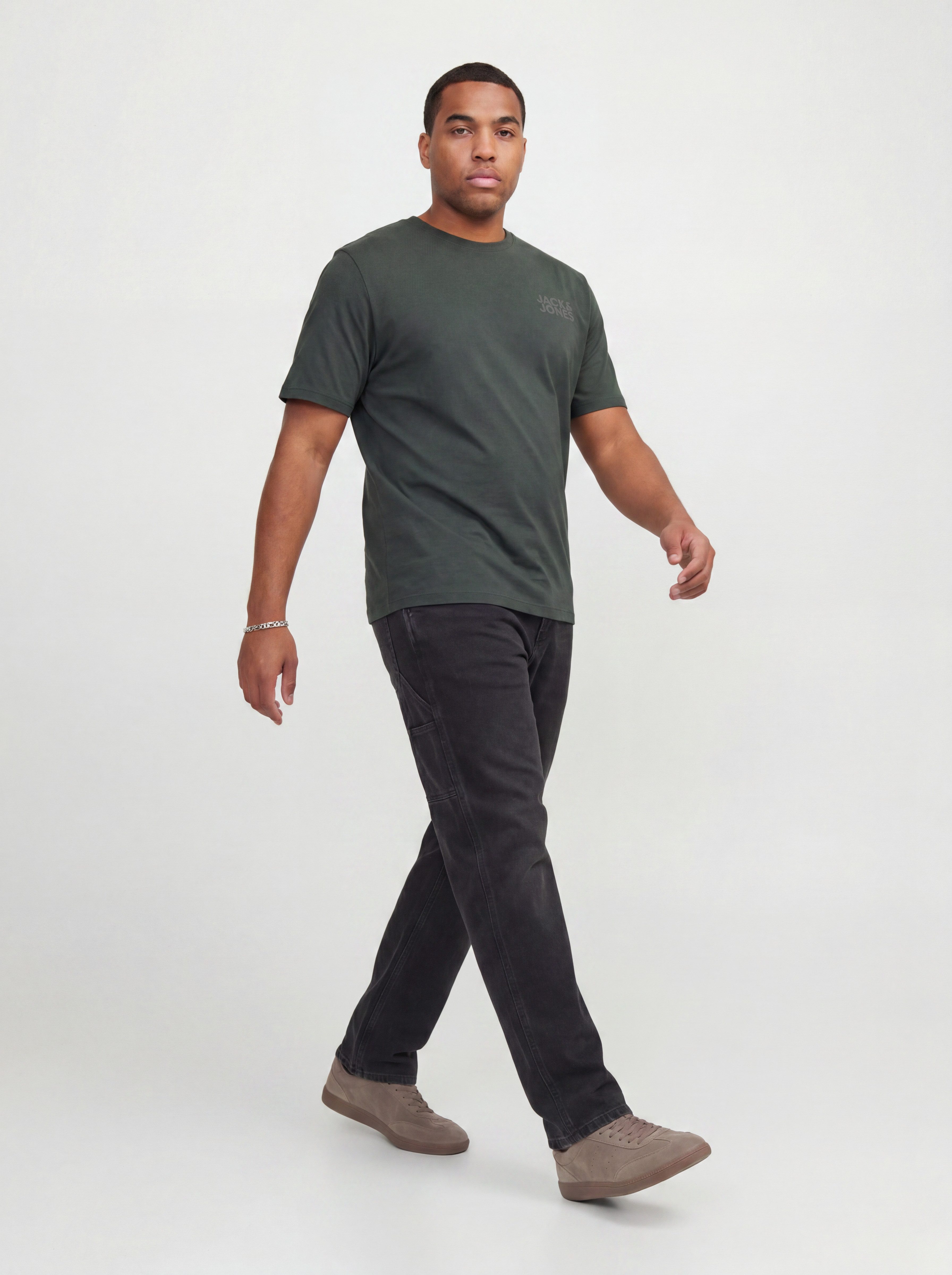 Jack & Jones PlusSize Rundhalsshirt JJECORP LOGO TEE SS O-NECK NOOS PLS Baumwolle, regular fit – Bild 3 von 5