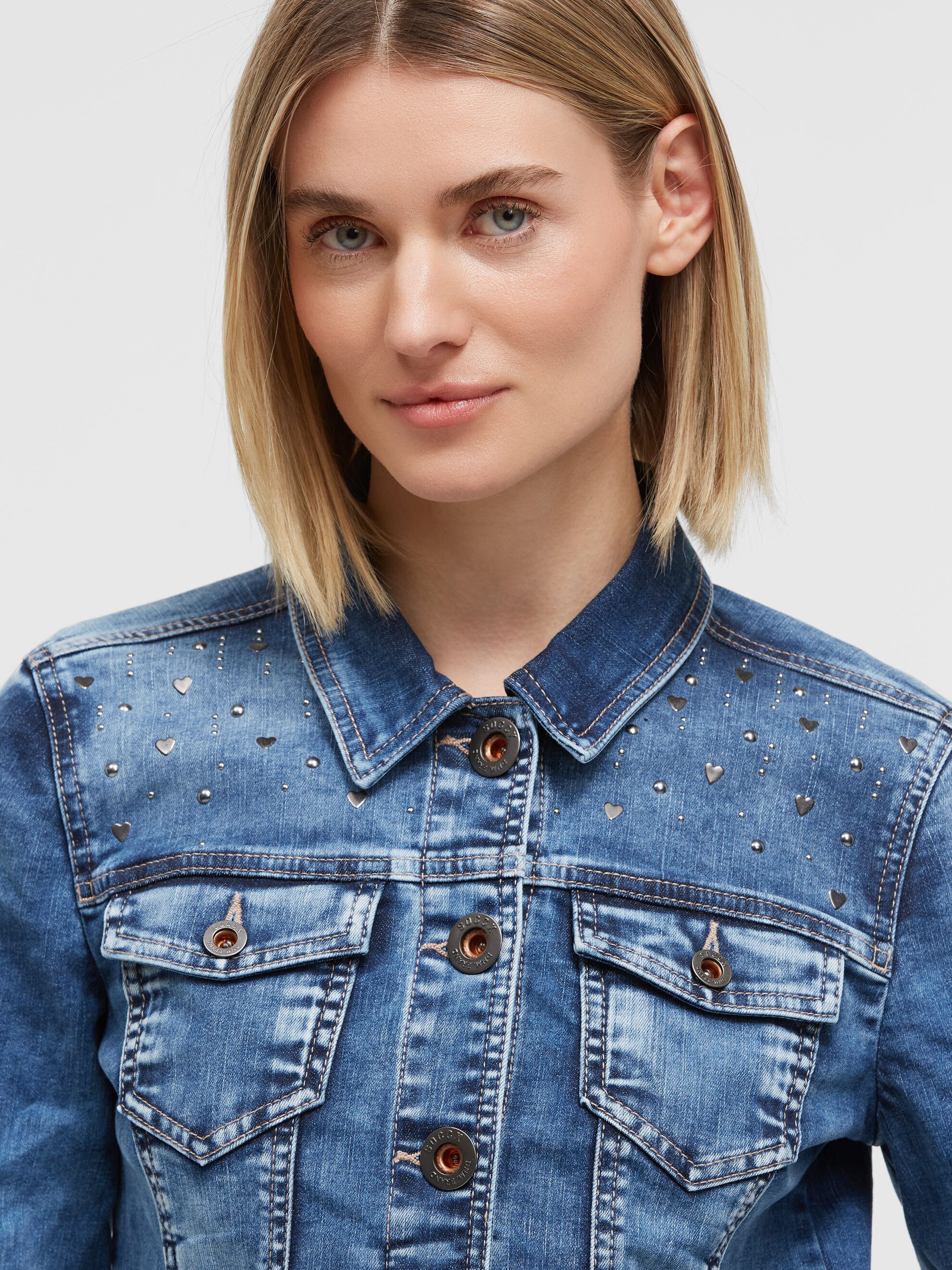 SOCCX Jeansjacke mit vielen Taschen – Bild 4 von 5