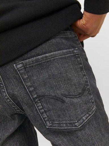 Slim-fit-Jeans SQ JJILIAM black & denim 223 Jones Jack Junior JNR JJIORIGINAL