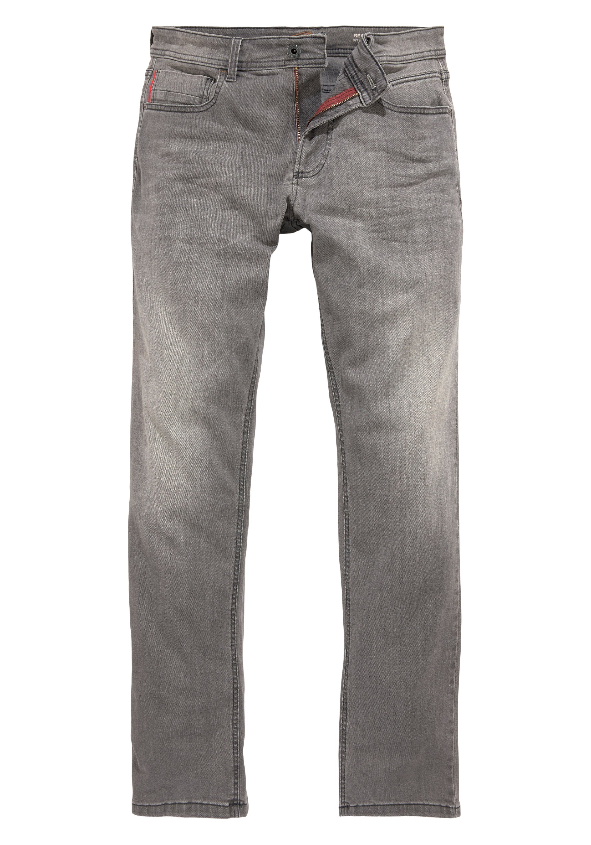 camel active Regular-fit-Jeans HOUSTON grey