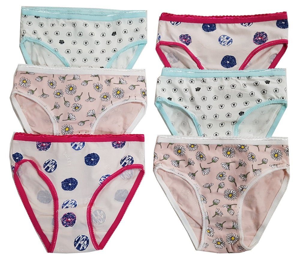 Jazz-Pants Slips Mädchen Unterhosen, Slips 6 St. MP6835