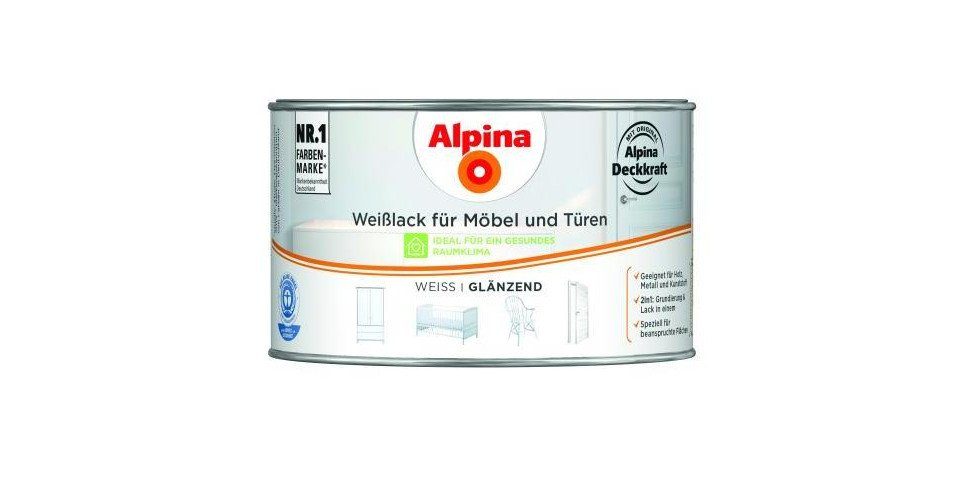 Alpina Weißlack Alpina Weißlack für Möbel & Türen 300 ml weiß