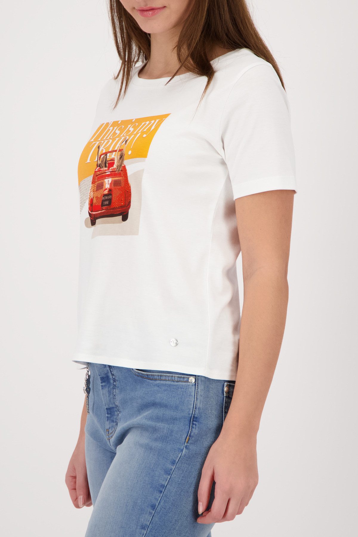 Monari T-Shirt Auto Regular fit mit Cabrio-Print günstig online kaufen