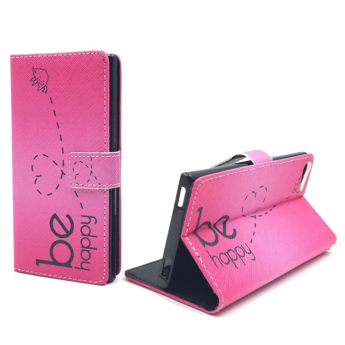 König Design Handyhülle Wiko Highway Star, Wiko Highway Star Handyhülle Bookcover Rosa