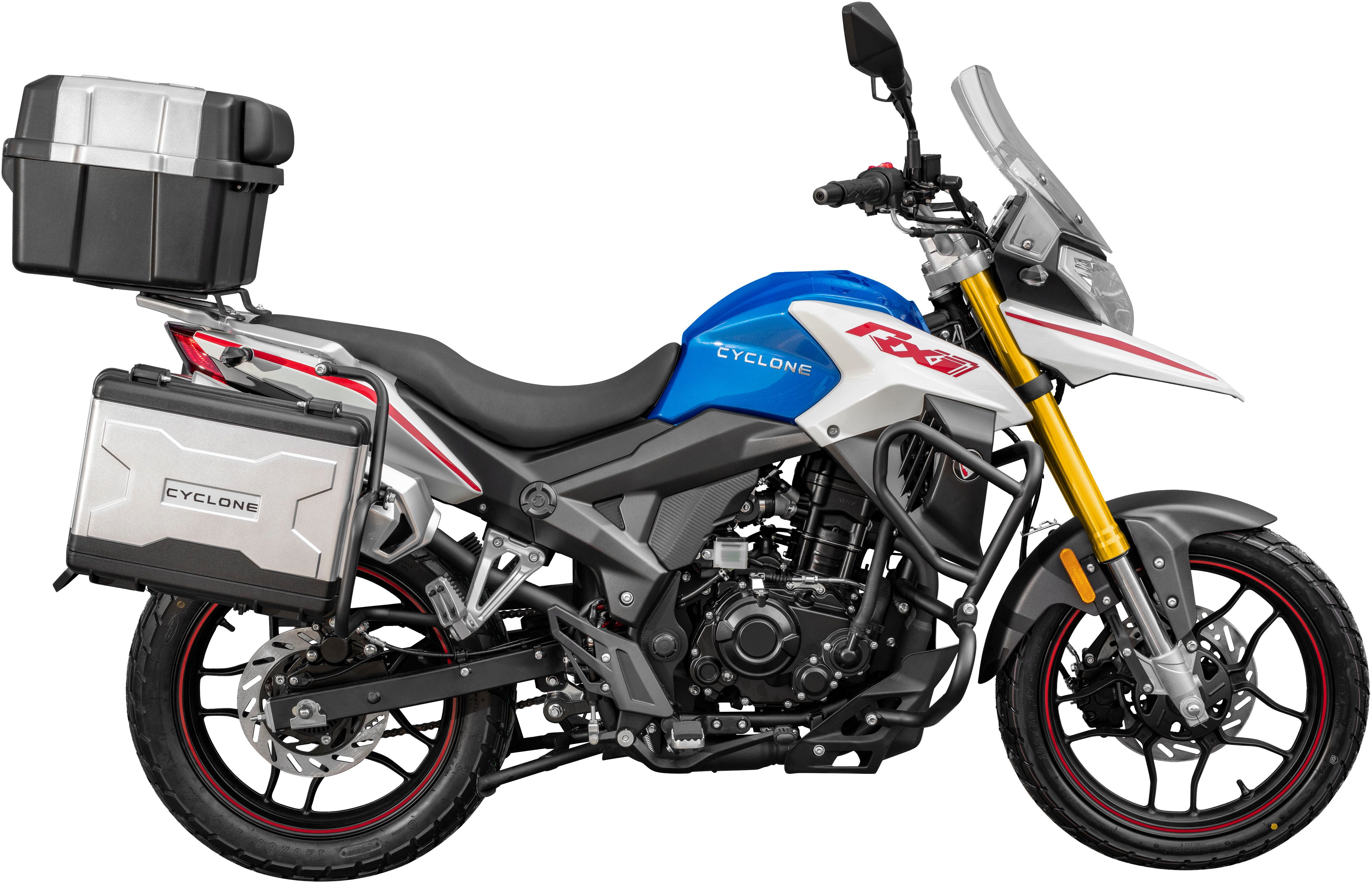 Cyclone Motorrad RX1 Pro, 125, E5+, Adventure, 124 ccm, 99 km/h, Euro 5+, 11 kW, 15 PS, ABS, 125er Adventure, digitales Cockpit