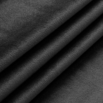 Gardine Vorhang Ösen Verdunkelung 140x245 cm Samt weich blickdicht Gardine, Haus und Deko, Ösen (1 St), Polyester