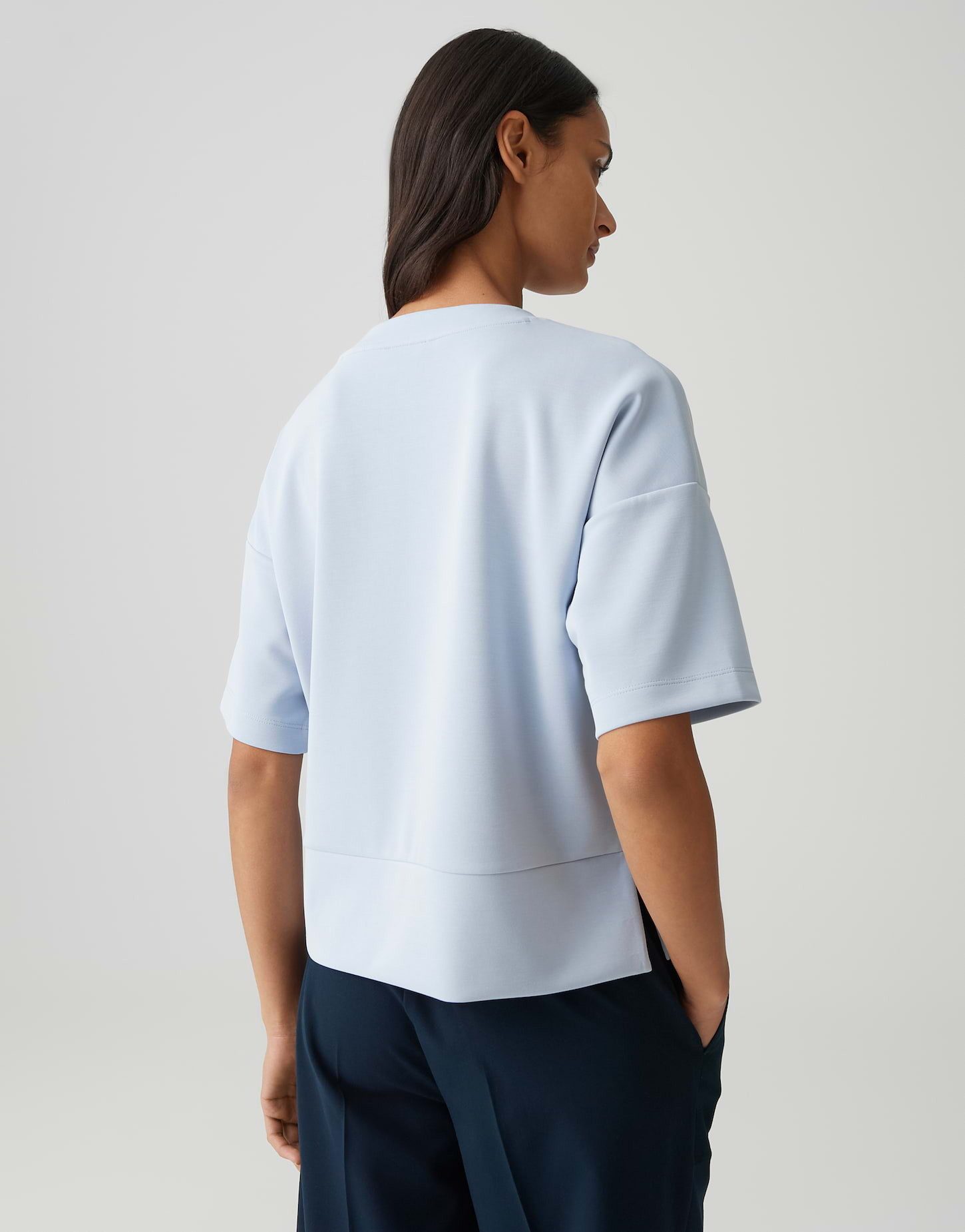 OPUS Sweatshirt Sweatshirt GASOPI Loose aus Modal Mix