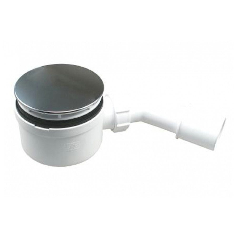 Dusche-24 Duschablauf Ablaufgarnitur HC 34, 34 Liter/Minute, Bauhöhe: 73 mm, Abdeckung ABS-Chrom