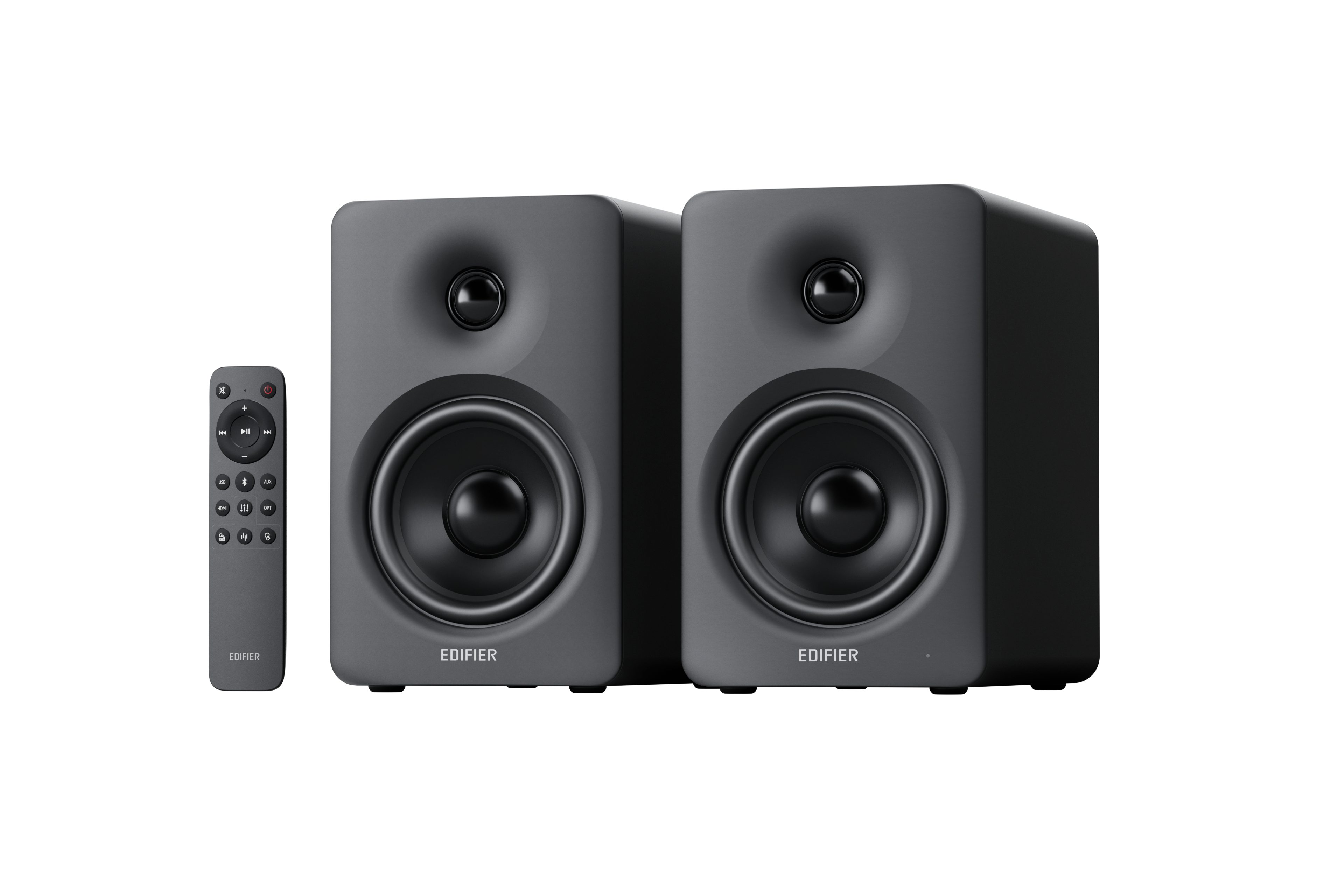Edifier® M90 PC-Lautsprecher 2.0 (LDAC, Bluetooth 6.0, 100 W, Bluetooth, Hi-Res Audio, LDAC, HDMI eARC, USB-C, AUX-IN)