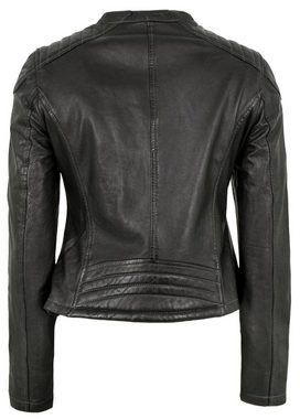 Jilani Lederjacke Laura Echtleder Damen Lederjacke Lammnappa schwarz