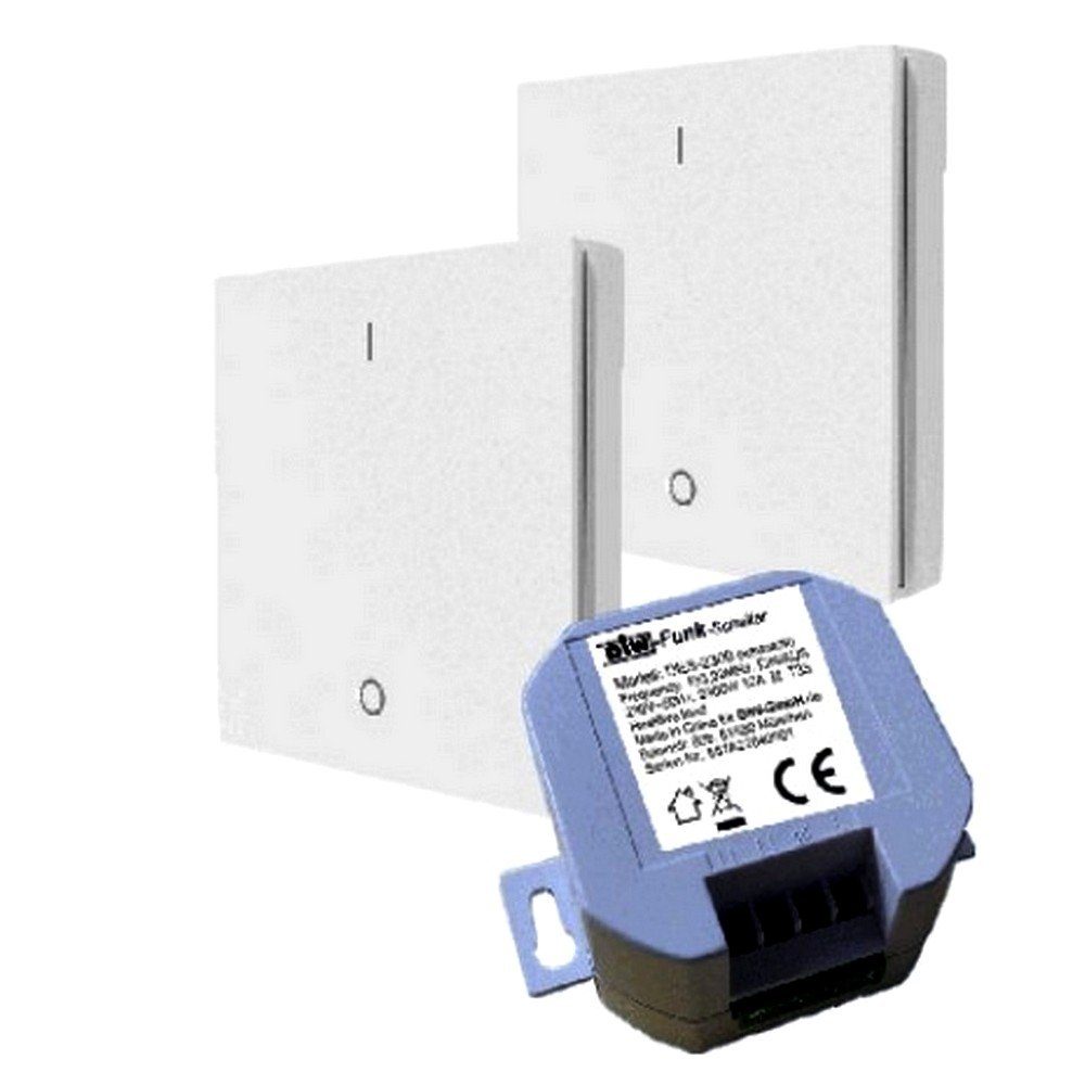 Licht-Funksteuerung PW-550 DIW-Funk Wechselschaltung EINBAU + 2 Sender