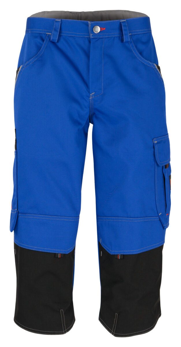 BEB Arbeitshose beb HANDWERK Herren Piratenhose Polyestermix Kornblau/Schwarz