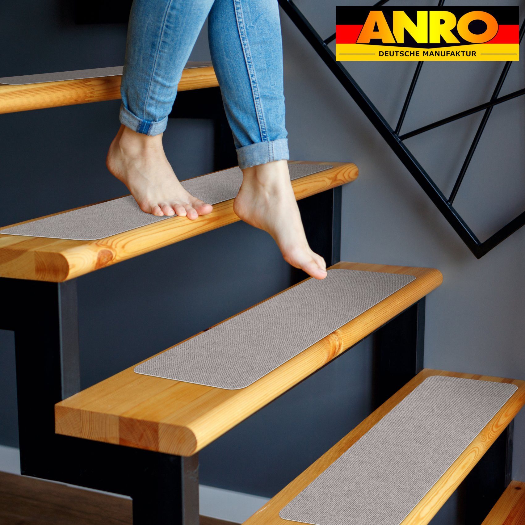 ANRO Stufenmatte Stufenschutz NEMESIS Treppenschutz Treppenmatte, Rechteck, günstig online kaufen