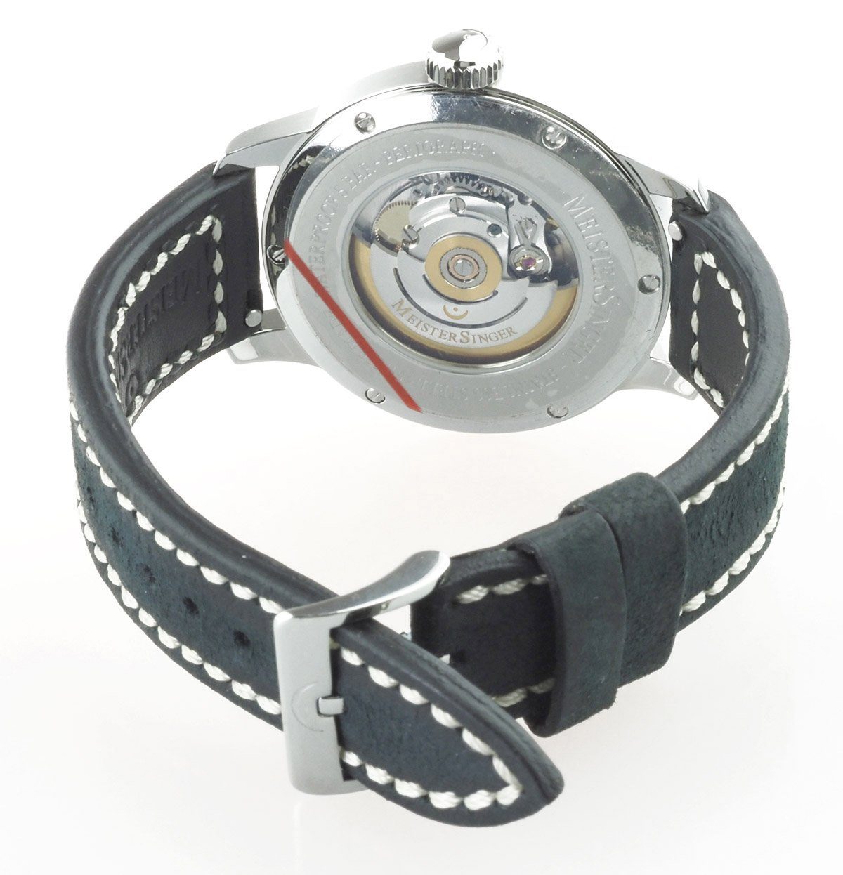 Uhr Perigraph Swiss Uhr Einzeiger Herren AM1008 Automatikuhr Meistersinger Made 43MM, Automatik