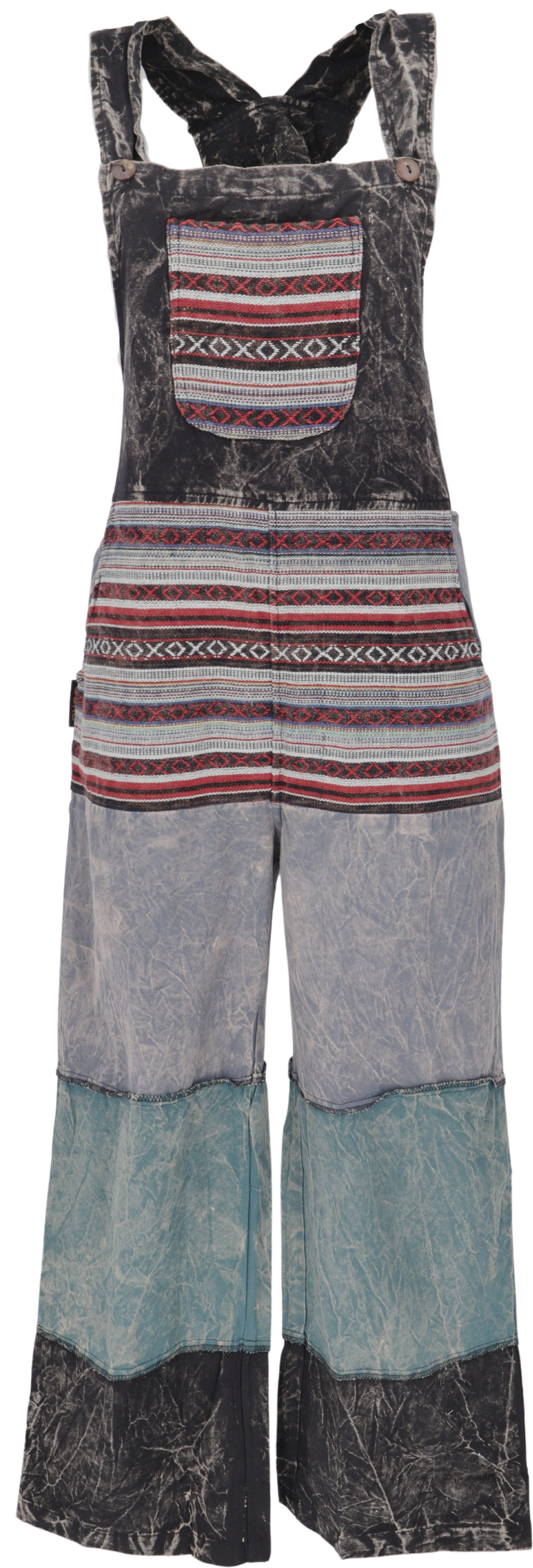 Guru-Shop Relaxhose Patchwork Latzhose, Japan Style, günstig online kaufen