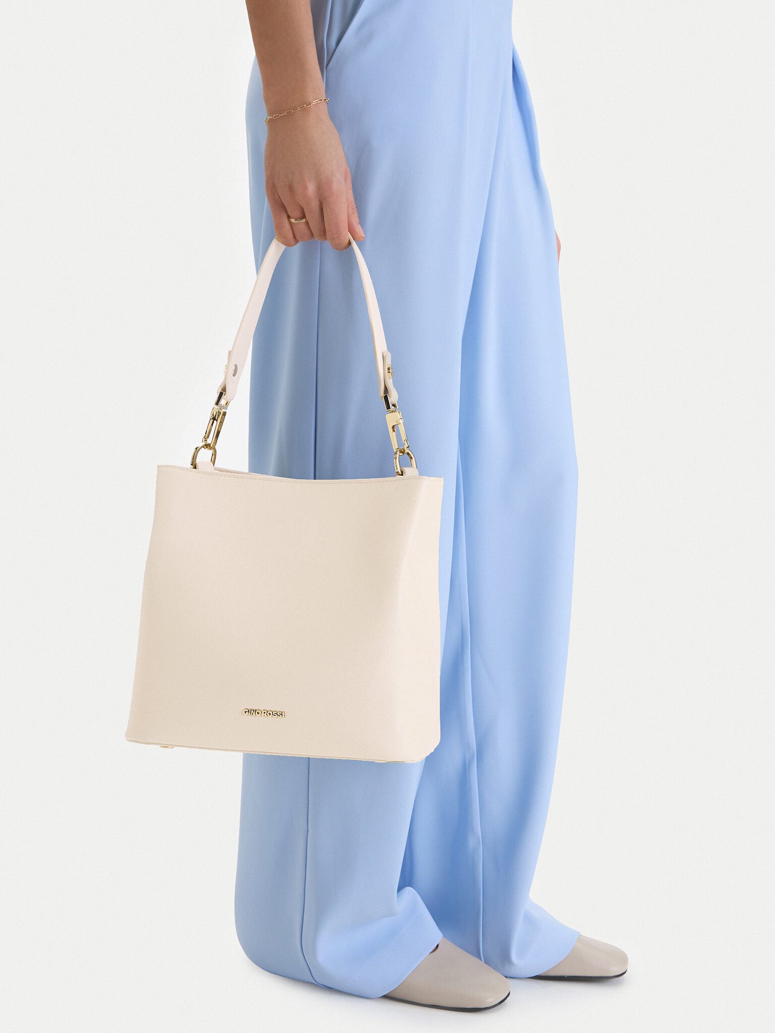 GINO ROSSI Handtasche Gino Rossi Damenhandtasche Écru Gino Rossi-TYLO-182 Creme