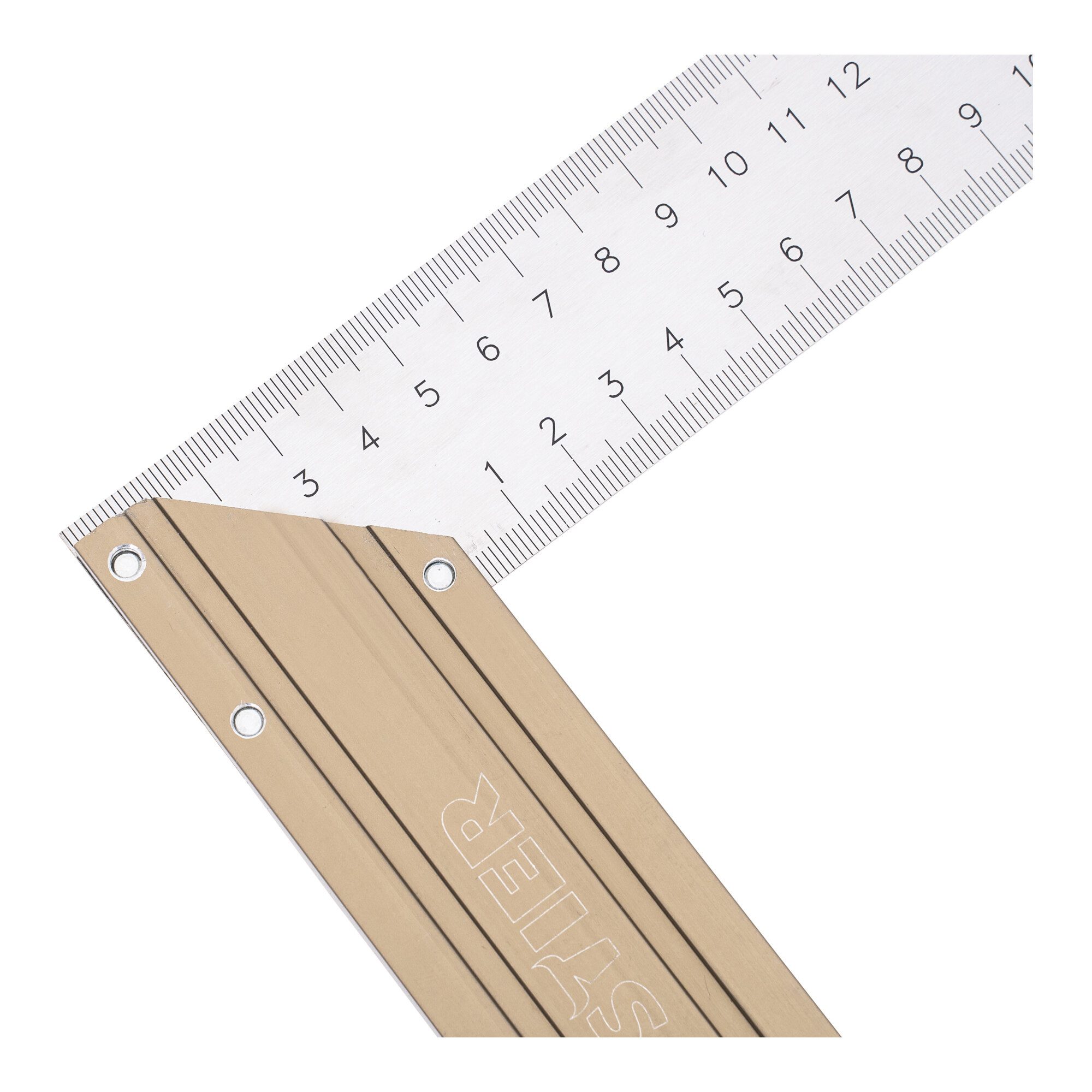 Stier Winkelmesser STIER Anschlagwinkel Schreinerwinkel Aluminium 90° / 45° 250 mm