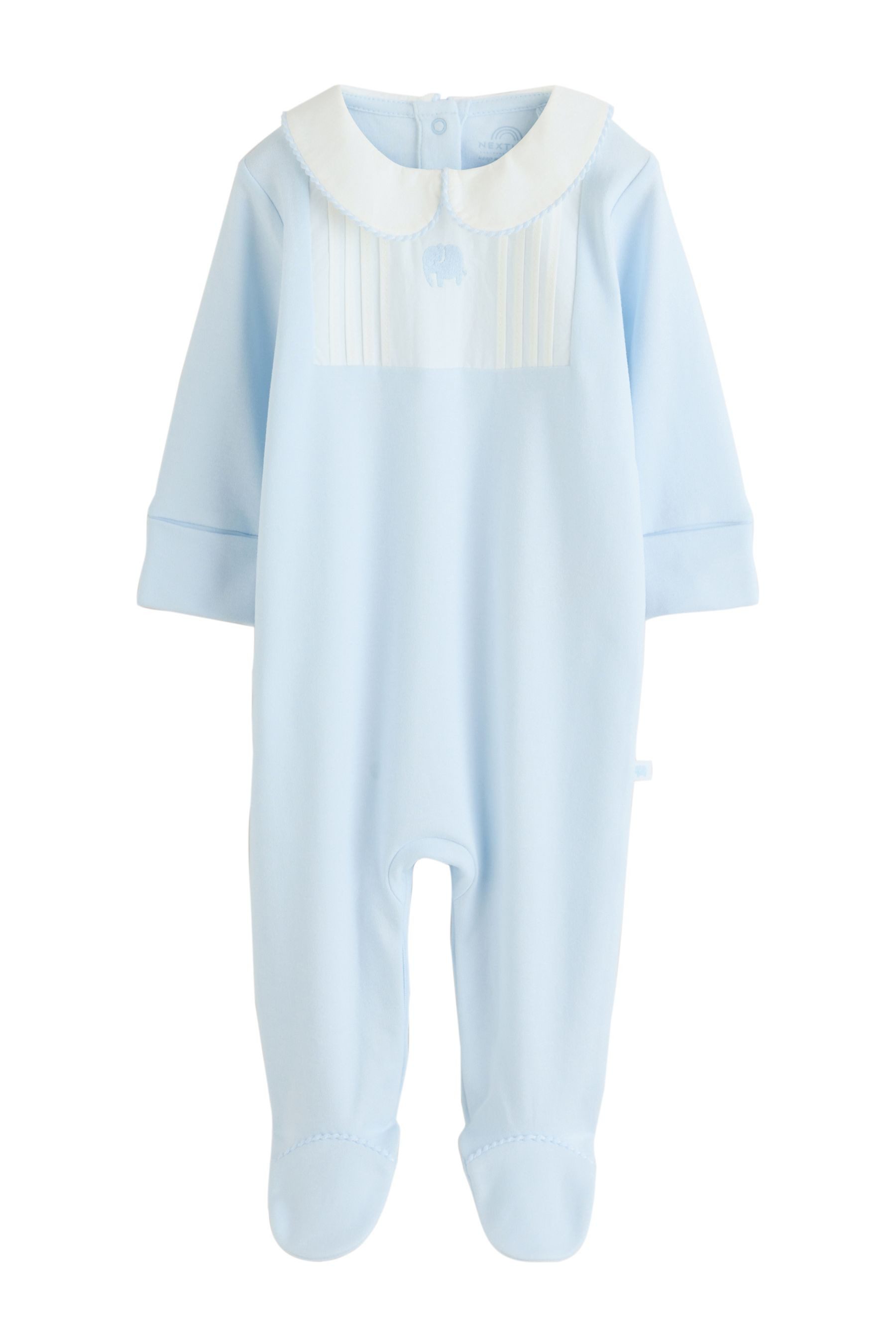 Schlafoverall Festlicher Baby-Schlafanzug mit Kragen