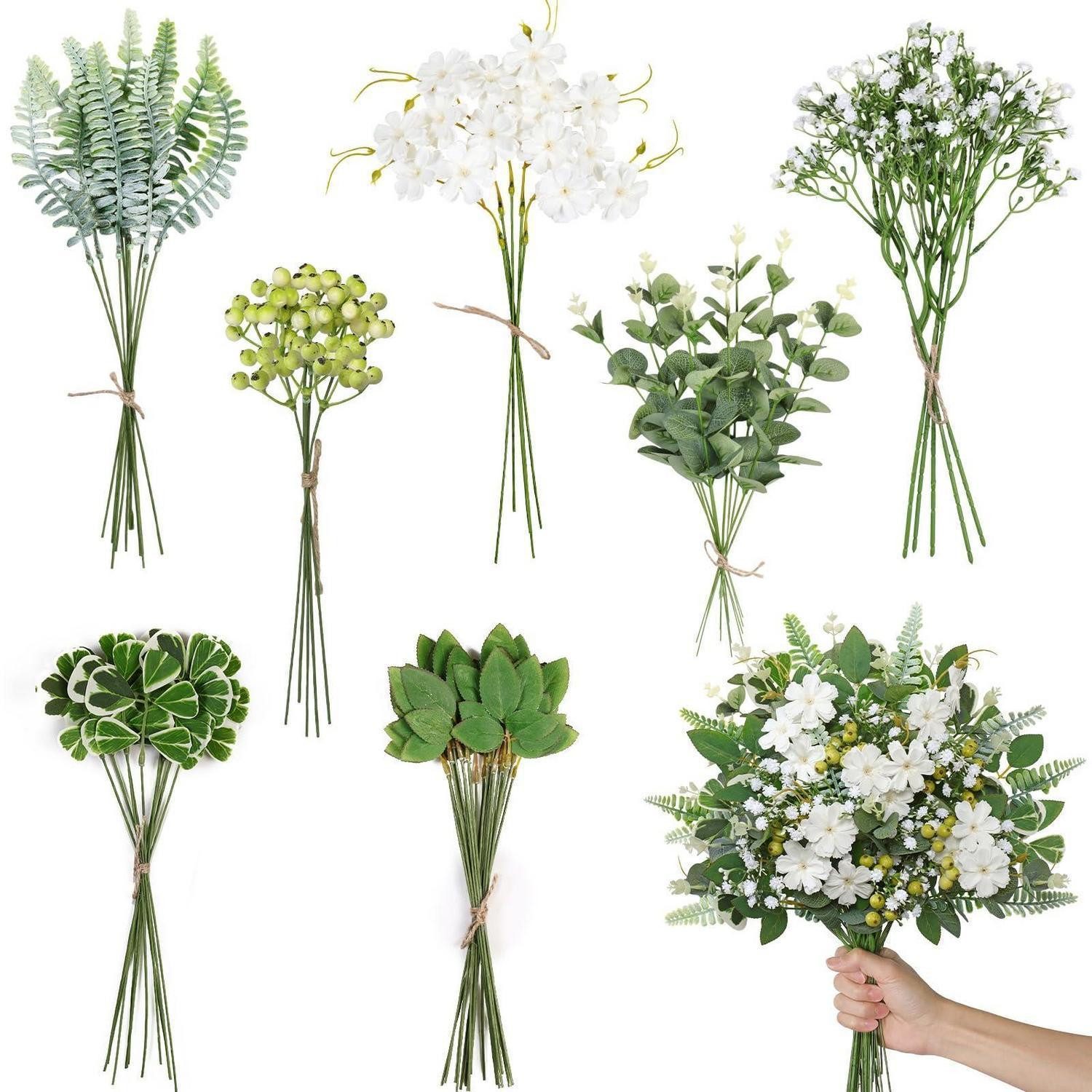 Kunstblumenstrauß Künstliche Blumen & Zweige 65tlg. Mix Deko, LuxusKollektion, Höhe 40 cm