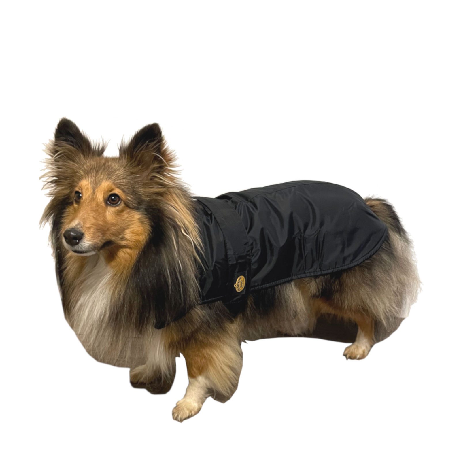 Fashion Dog Hunderegenmantel Hunde-Regenmantel mit Fleecefutter, Schwarz, 27 cm