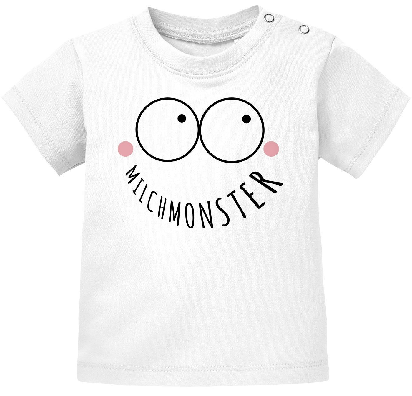 Print-Shirt Baby T-Shirt kurzarm Babyshirt Milchmonster lustig Jungen Mädchen