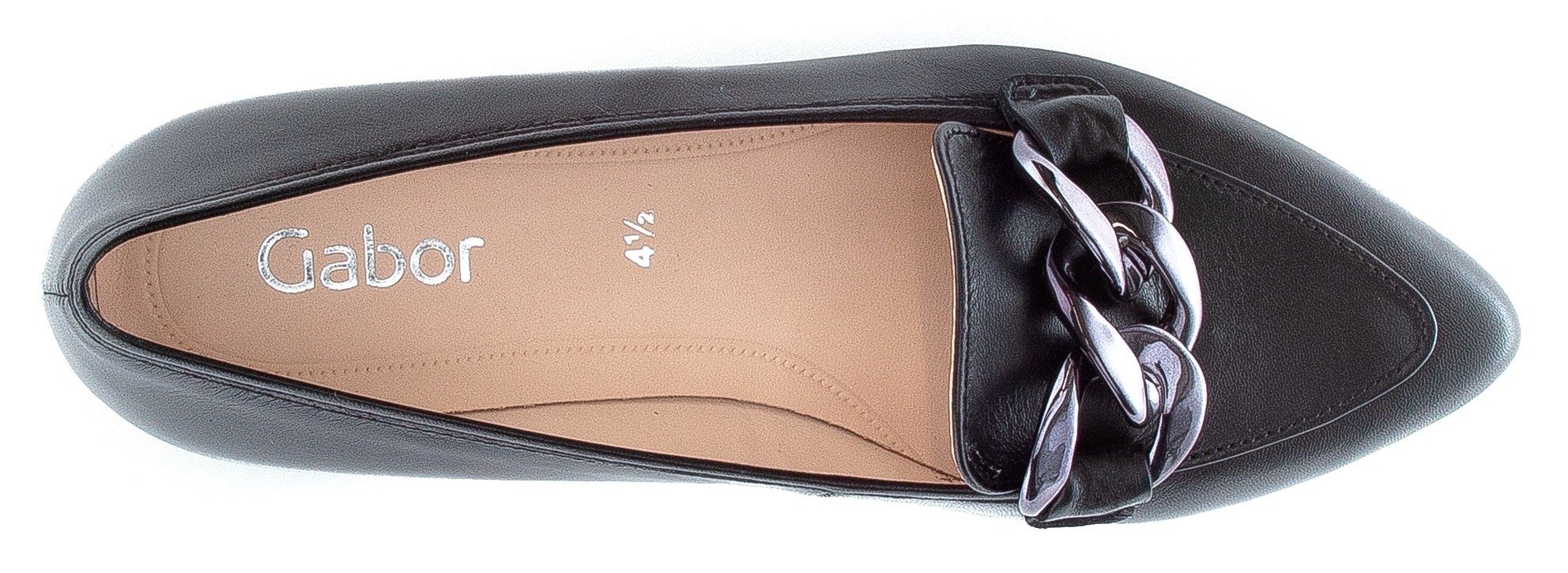 Gabor Slipper / in 27 Form spitzer schwarz