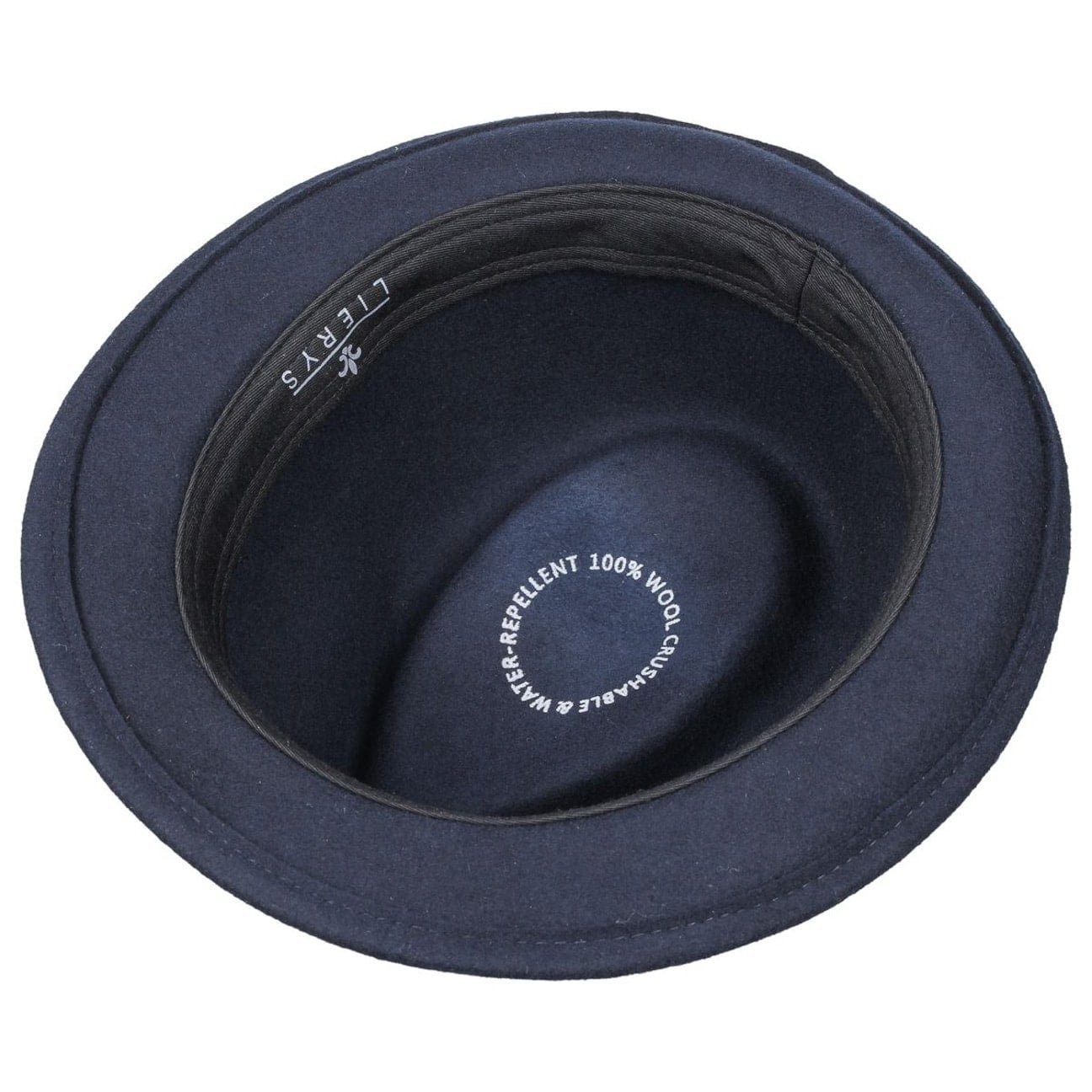 blau Ripsband Trilby (1-St) Lierys Herrenhut mit