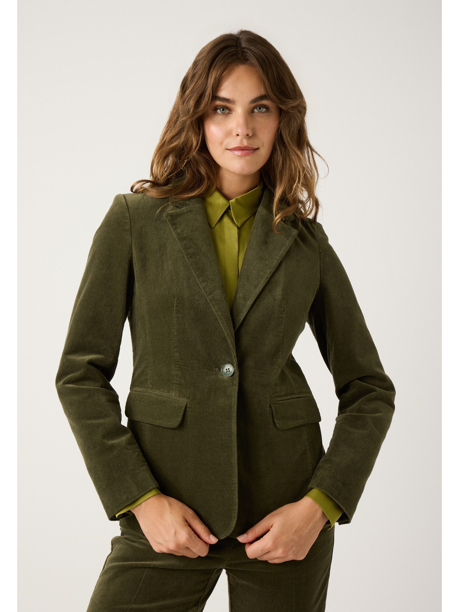 MORE&MORE Jackenblazer eleganter Samtblazer günstig online kaufen