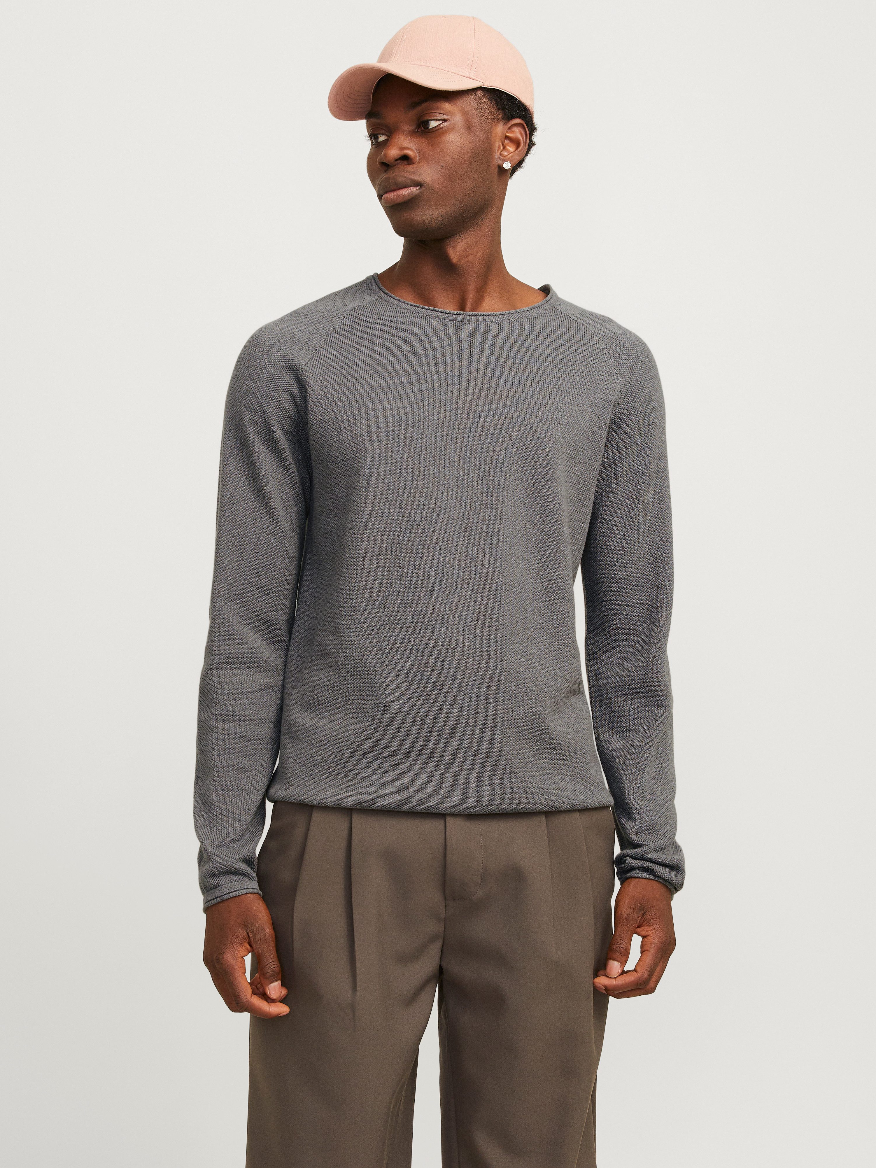 Rundhalspullover JJEHILL KNIT CREW NECK NOOS