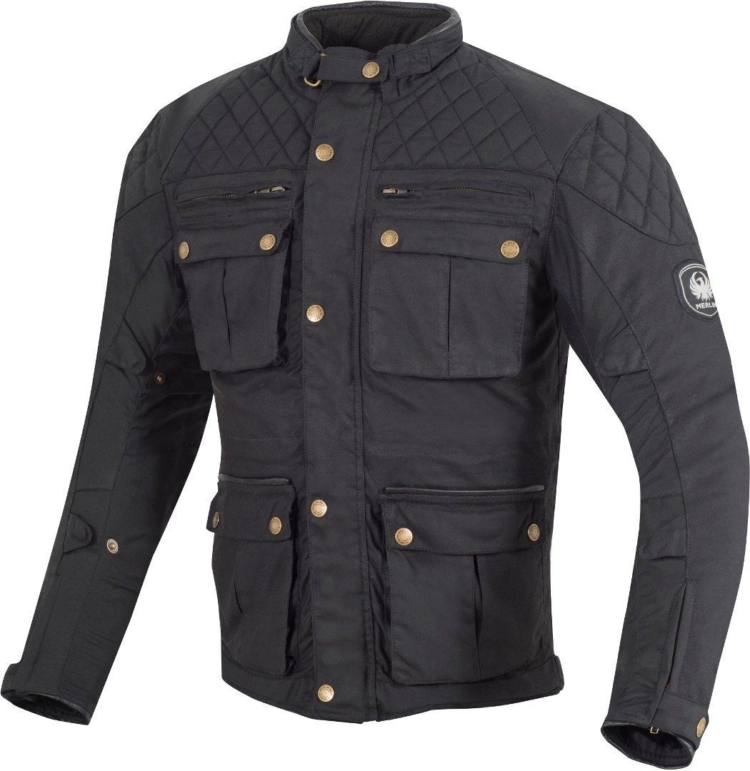 Motorradjacke Black Edale Motorrad Wachsjacke Merlin