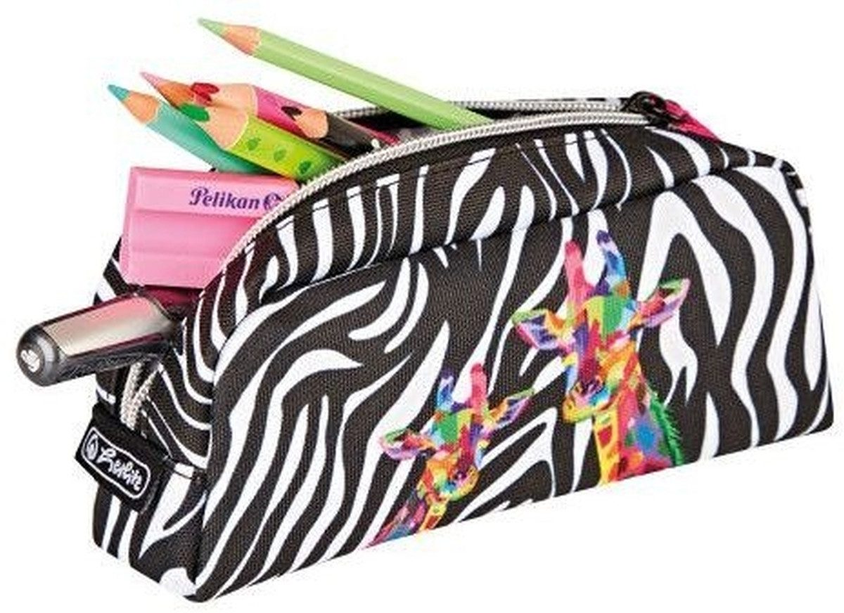 Herlitz Federtasche Schüleretui Pouch Bag Polyester 195x65mm Wild Neon